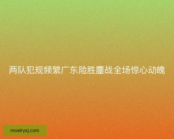两队犯规频繁广东险胜鏖战全场惊心动魄 两队犯规频繁广东险胜鏖战全场惊心动魄